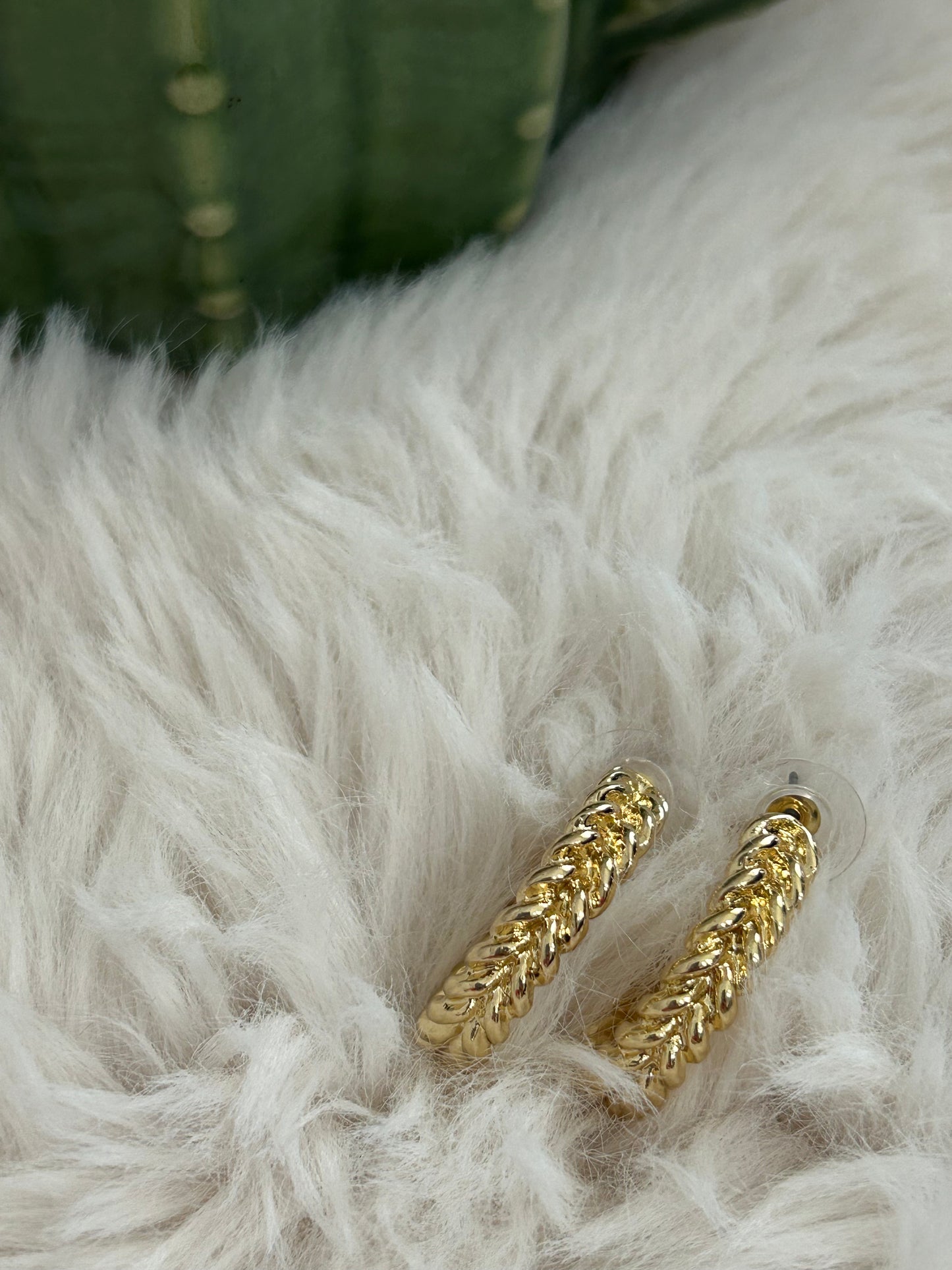 Open Chain Hoop Earrings