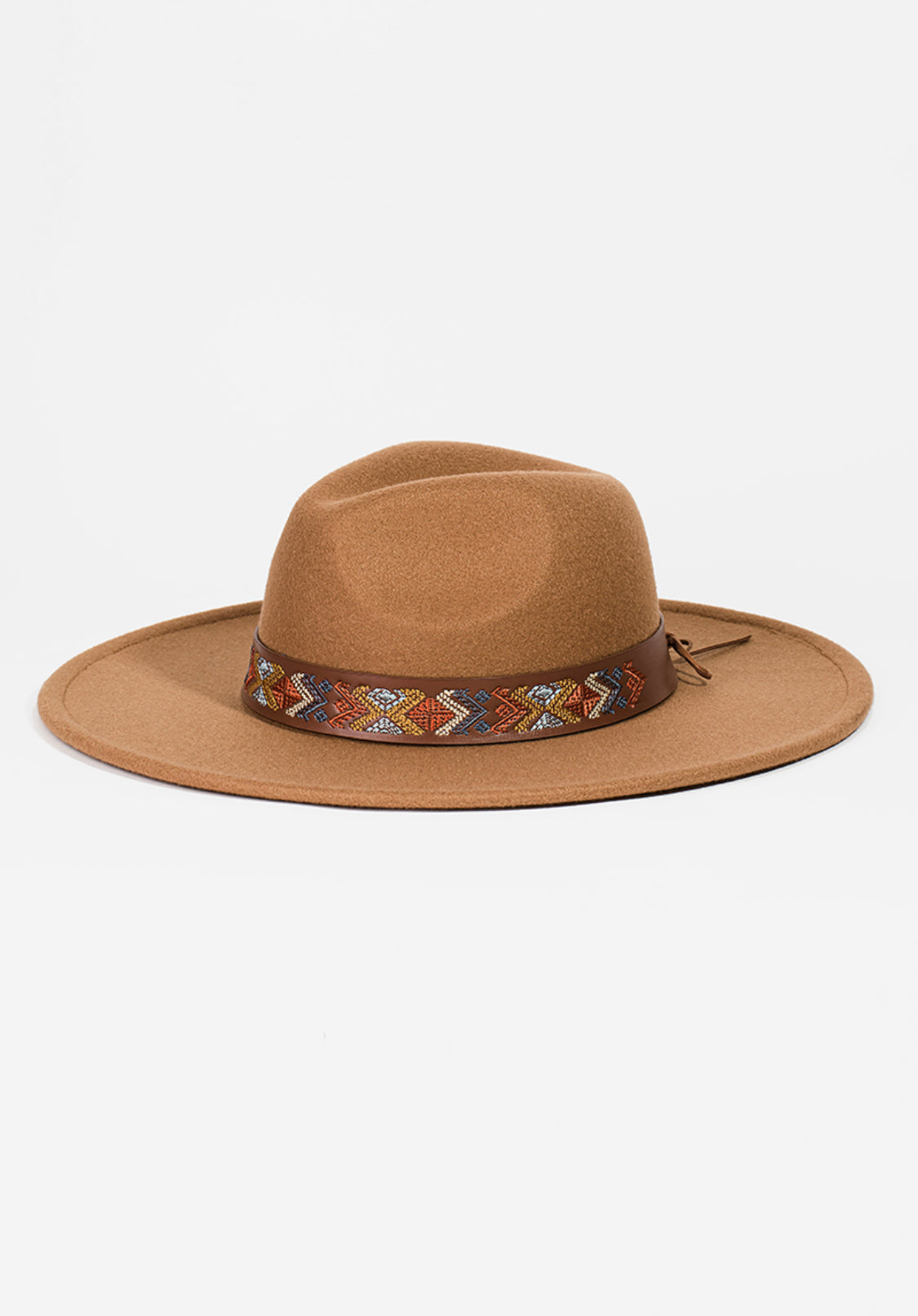 Tan Fedora Felt Hat