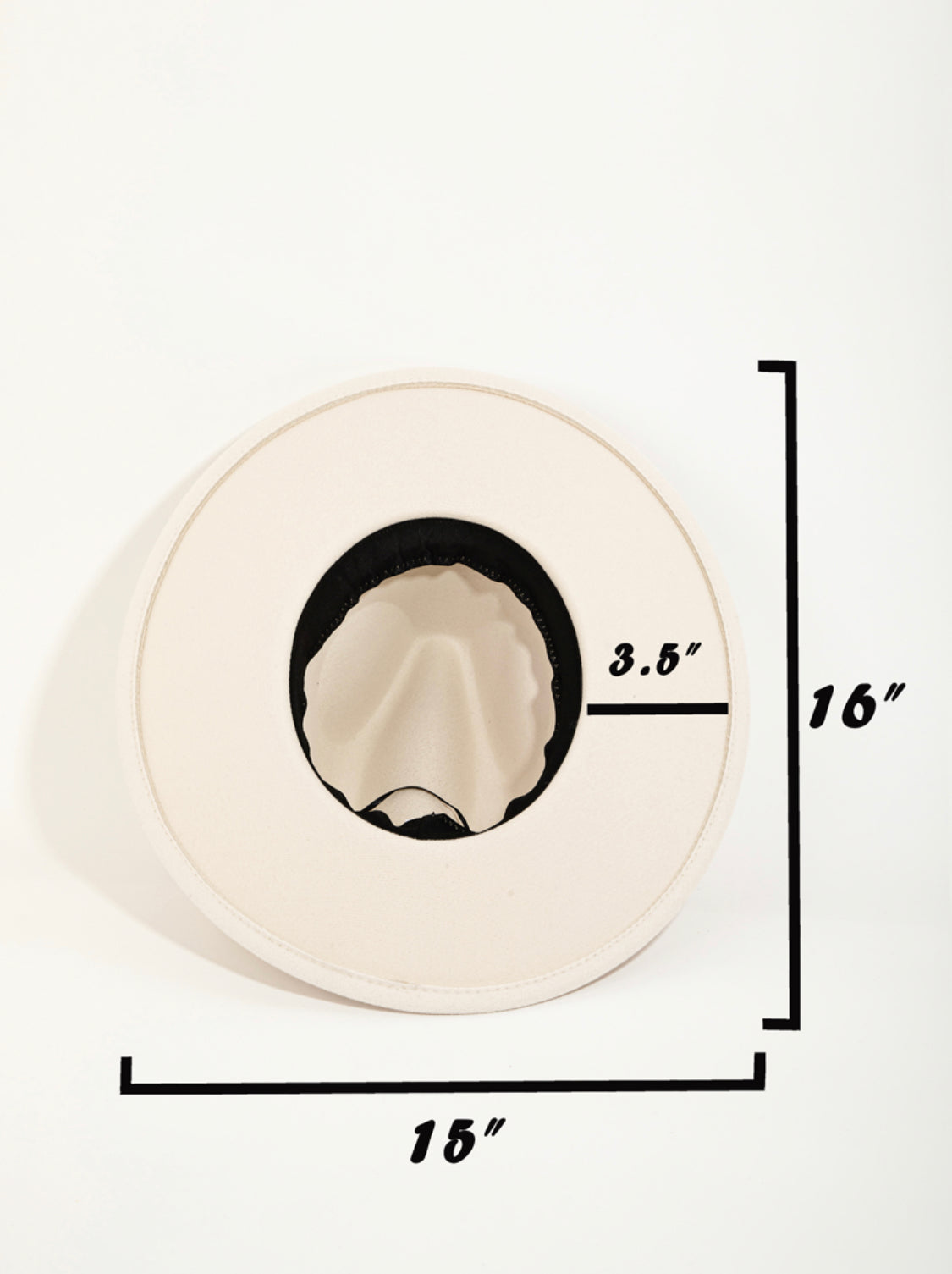 Ivory Fedora Felt Hat