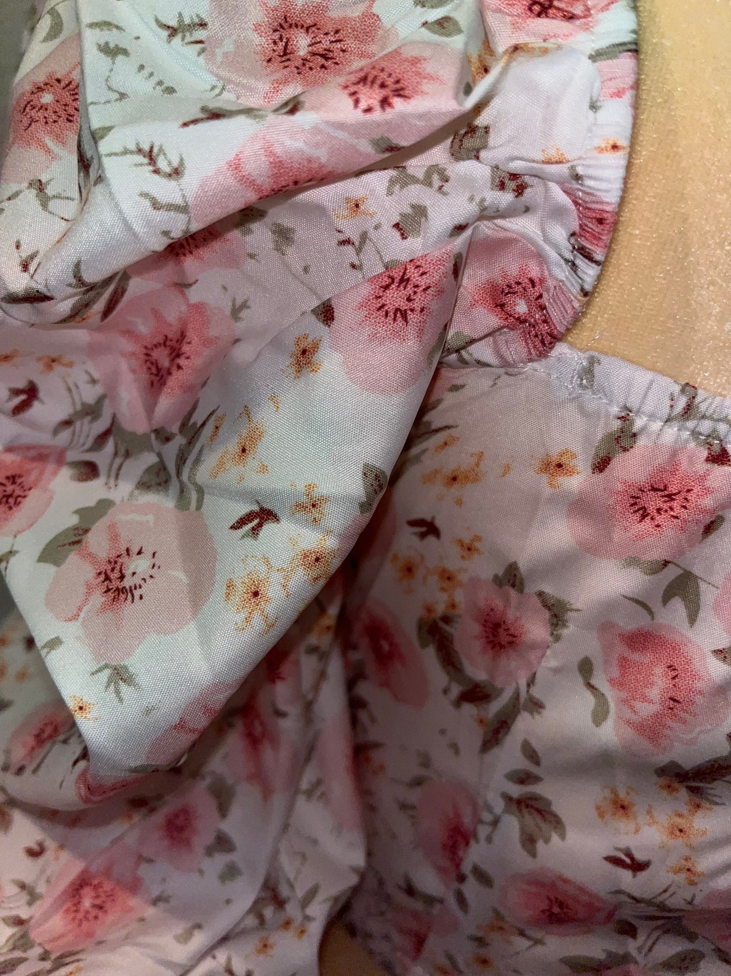 Floral Long Sleeve Crop Top