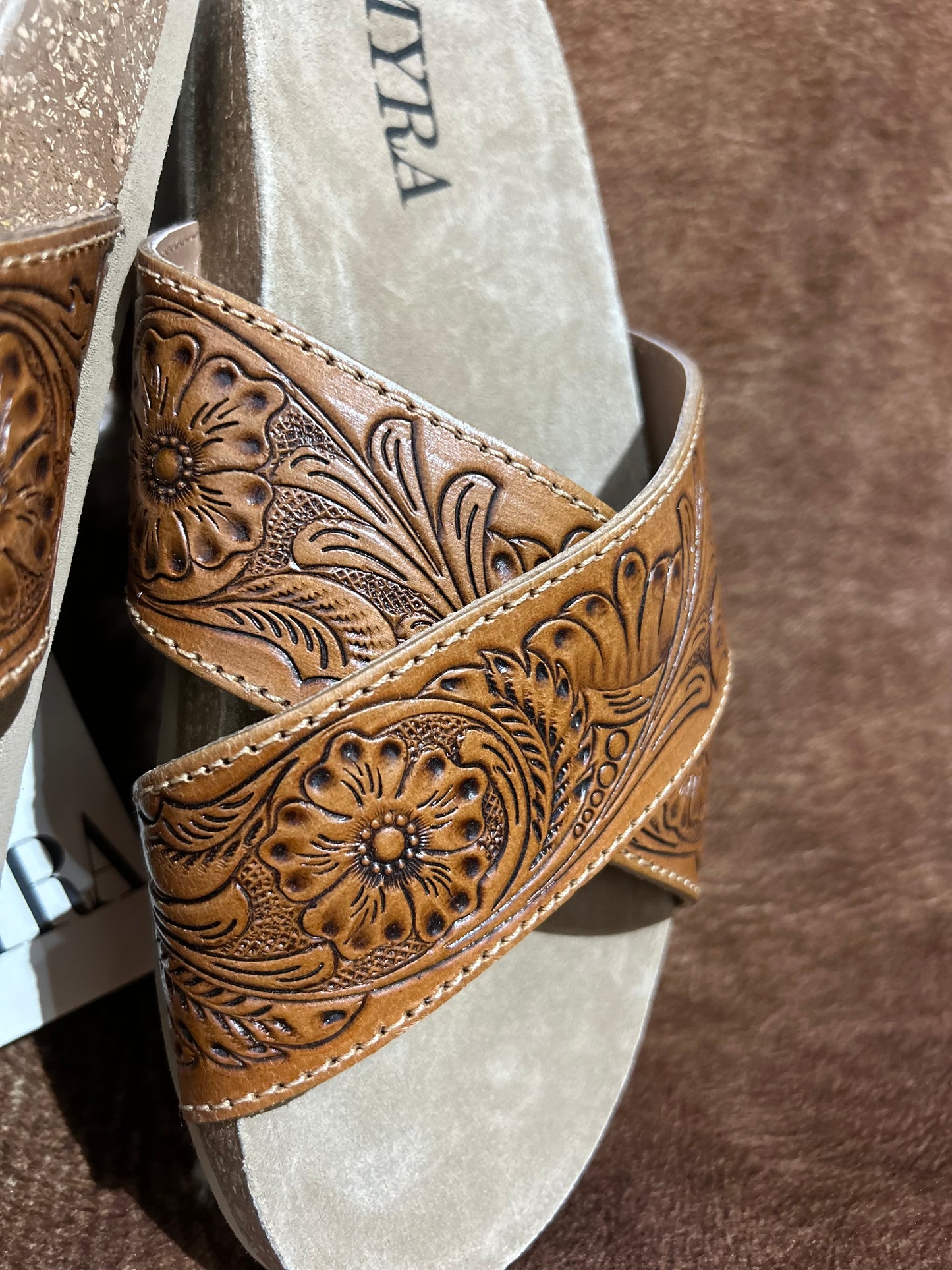 Gracie Hand-tooled Sandals